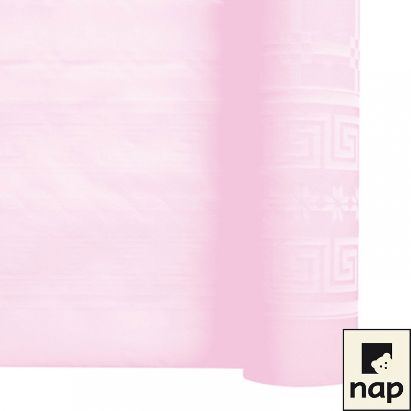 NAPPE DAMASSEE 1.20MX25M ROSE POUDRE