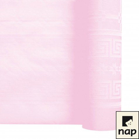 NAPPE DAMASSEE 1.20MX25M ROSE POUDRE